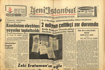 Yeni İstanbul Gazetesi 16 Eylül 1963 - General Motorsun Temsilcisi Yolsuzluk İddialarını Reddetti GZ102797 - 1