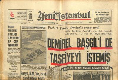 Yeni İstanbul Gazetesi 16 Haziran 1967 - İsrail Askerleri Gazzede Arap Evlerini Yağma Etti GZ102917 - 1