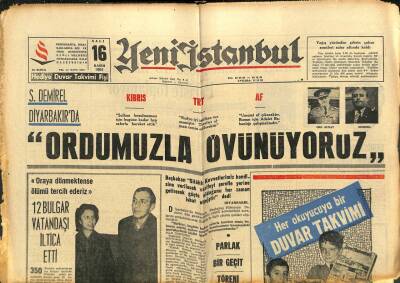 Yeni İstanbul Gazetesi 16 Kasım 1965 -Ziraat Bankası Harekete Geçti , Çiftçimize Kredi Dağıtımı Başladı GZ102841 - 1