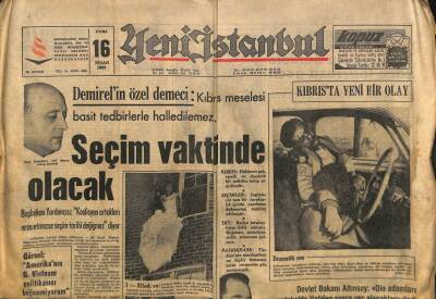 Yeni İstanbul Gazetesi 16 Nisan 1965 - TRT CHPnin Organı Oldu, Dr.Küçük Türkler Ada Arazisinin 3te Birine Sahip GZ109243 - 1