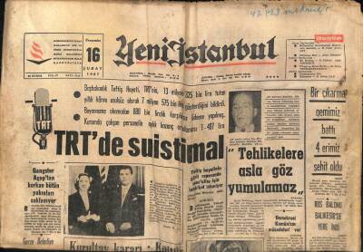 Yeni İstanbul Gazetesi 16 Şubat 1967 - Subay Ve Astsubaylar Gömlek Giyebilecek GZ70203 - 2
