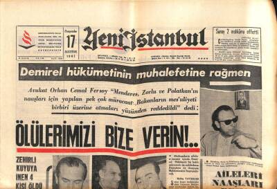 Yeni İstanbul Gazetesi 17 Ağustos 1967 - Suriyeden 234 Türk İltica Etti GZ84102 - 1