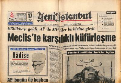 Yeni İstanbul Gazetesi 17 Aralık 1966 - Keban , Yabancı Sermaye İçin İstismar Vesilesi Oldu GZ84743 - 1
