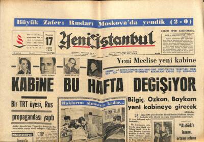 Yeni İstanbul Gazetesi 17 Ekim 1966 - Türk Milleti , Menderesin Ne Vakit Asıldığını Bilmiyor GZ102980 - 1