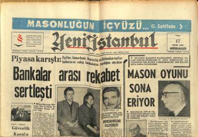 Yeni İstanbul Gazetesi 17 Ekim 1967 - Belediye Meclisi Bugün Menderes İçin Toplanıyor GZ93109 - 1