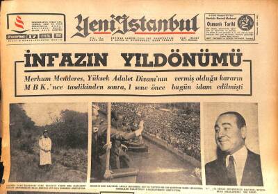 Yeni İstanbul Gazetesi 17 Eylül 1962 - Bayar 3 Gündür , Ne Kimseyle Konuşuyor Ne De Yemek Yiyor GZ86936 - 1