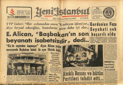 Yeni İstanbul Gazetesi 17 Mayıs 1963 - Gordonun Feza Seyehati Çok Başarılı Oldu GZ93269 - 1