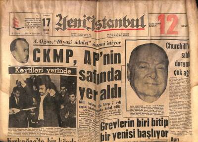 Yeni İstanbul Gazetesi 17 Ocak 1965 -CKMP, APnin Safında Yer Aldı GZ57046 - 1