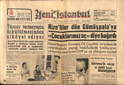 Yeni İstanbul Gazetesi 17 Temmuz 1962 - Talat Aydemirin 6 Aydan İki Yıla Kadar Hapsi İstendi GZ84735 - 1