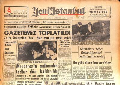 Yeni İstanbul Gazetesi 18 Eylül 1962 - Antakyada Halk İle Jandarma Arasında Dün Bir Arbede Oldu GZ86930 - 1