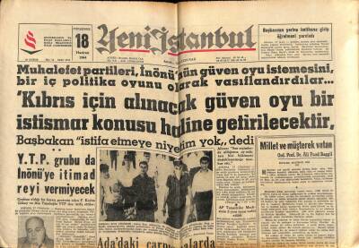 Yeni İstanbul Gazetesi 18 Haziran 1964 - Batı Pakistanda Kasırgadan 250 Kişi Öldü , Yüzlerce Ev Yıkıldı GZ76284 - 1