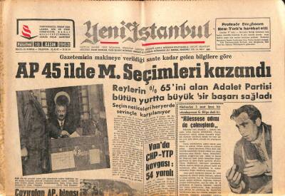 Yeni İstanbul Gazetesi 18 Kasım 1963 - Gazanfer Bilge , Adil Altanla Üç Kişiyi Tabanca İle Yaraladı GZ102772 - 1