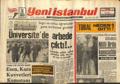Yeni İstanbul Gazetesi 18 Mart 1969 - Brezilyada Selden 1214 Kişi Boğuldu - Tural Neden Gitti ? GZ120918 - 1