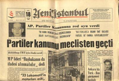 Yeni İstanbul Gazetesi 18 Mayıs 1965 - İnönünün Oğluda İşçilerine 6 Aydır Maaş Vermiyor GZ102960 - 1