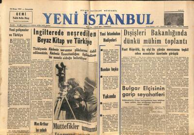 Yeni İstanbul Gazetesi 18 Nisan 1951 - İngilterede Neşredilen Beyaz Kitap Ve Türkiye GZ105048 - 1