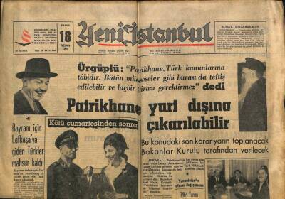 Yeni İstanbul Gazetesi 18 Nisan 1965 - Mary Happer Öldürüldü, Patrikhane Türk Kanunlarına Tabidir, Zeki Müren Çay Ve Sempati GZ109241 - 1