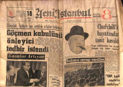 Yeni İstanbul Gazetesi 18 Ocak 1965 -Churchillin Hayatından Ümit Kesildi GZ57047 - 1