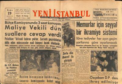 Yeni İstanbul Gazetesi 19 Aralık 1958 - Mirador Tankeri Hala Yanıyor GZ83105 - 1