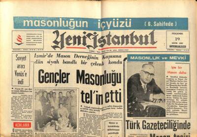 Yeni İstanbul Gazetesi 19 Ekim 1967 - İsrail Eski Eser Hırsızlığı Yapıyor - Sovyet Aracı Venüse İndi GZ93201 - 1