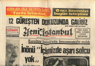 Yeni İstanbul Gazetesi 19 Ekim 1968 - Jacqueline Evlenmek İçin Korfuya Gitti GZ84149 - 1