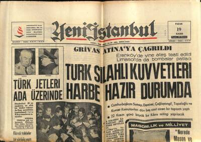 Yeni İstanbul Gazetesi 19 Kasım 1967 - Türk Silahlı Kuvvetleri Harbe Hazır Durumda GZ57183 - 1
