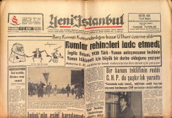Yeni İstanbul Gazetesi 19 Mart 1964 - Barış Kuvveti Kumandanlığını Bizzat U-Thant Üzerine Aldı GZ158752 - Gökçekoleksiyon
