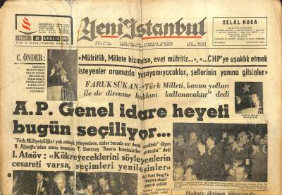 Yeni İstanbul Gazetesi 2 Aralık 1962 - Mevlana İhtifali Dolayisiyle Tren Tarifelerinde Tenzilat Yapılacak GZ102899 - 1