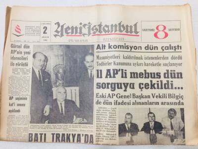 Yeni İstanbul Gazetesi 2 Aralık 1964 - Batı Trakya da Türkler Eziliyor GZ53178 - 1