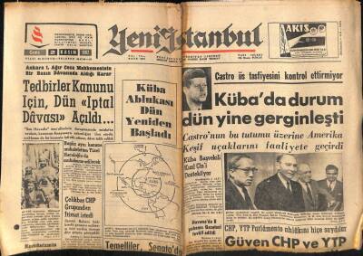 Yeni İstanbul Gazetesi 2 Kasım 1962 -Castro Üs Tasfiyesini Kontrol Ettirmiyor GZ57205 - 1