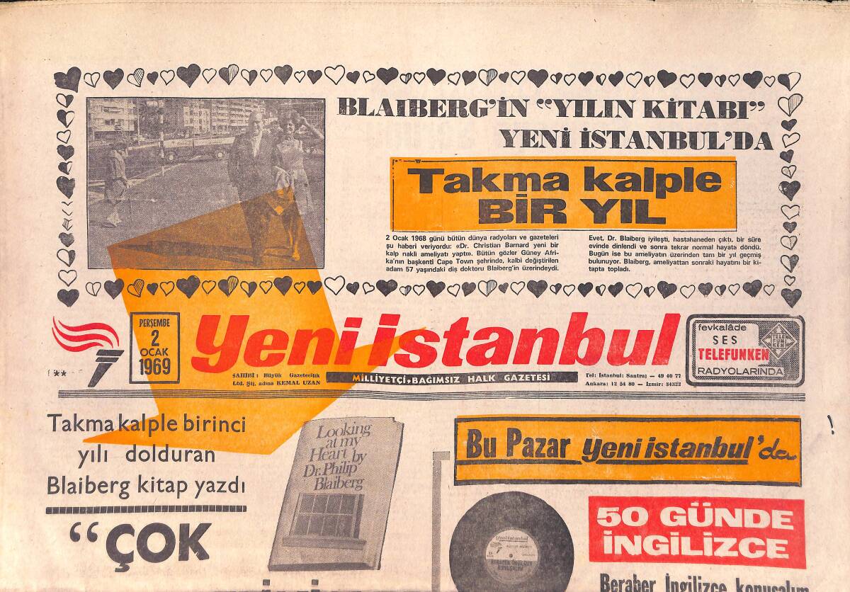 Yeni İstanbul Gazetesi 2 Ocak 1969 - Çukurova'da Seller Ürünün Çoğunu Götürdü - Sunay: 1969 Barış Yılı Olmalı GZ157058 - 1