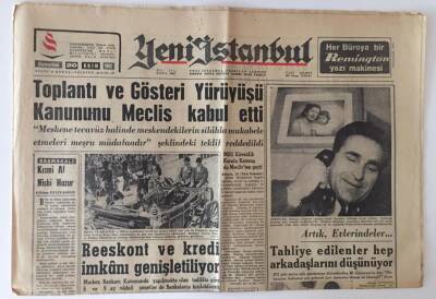 Yeni İstanbul Gazetesi 20 Ekim 1962 - Toplantı Ve Gösteri Yürüyüşü Kanununu Meclis Kabul Etti GZ11819 - 2