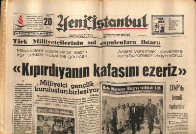 Yeni İstanbul Gazetesi 20 Eylül 1966 -Doğuda Deprem Yine Başladı GZ57266 - 1