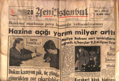 Yeni İstanbul Gazetesi 20 Ocak 1965 -İngiltere Silahsızlanma İçin Teklif Hazırladı , Aktolga Çizgi Roman GZ57049 - 1