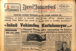 Yeni İstanbul Gazetesi 20 Şubat 1963 - İsmet İnönü Vehimden Kurtulamıyor GZ66258 - 1