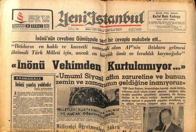 Yeni İstanbul Gazetesi 20 Şubat 1963 - İsmet İnönü Vehimden Kurtulamıyor GZ66258 - 1