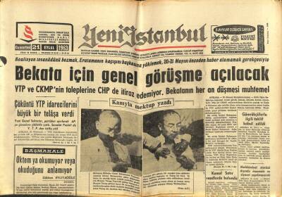 Yeni İstanbul Gazetesi 21 Eylül 1963 - Arif Nihat Asya Dün Yargılandı GZ102802 - 1