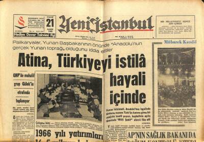 Yeni İstanbul Gazetesi 21 Kasım 1965 - Sükanı Takip Eden Basın Mensupları Kaza Geçirdi GZ102846 - 1