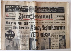 Yeni İstanbul Gazetesi 21 Mart 1968 - Sunay Seçim Kanunu Veto Edecek GZ11871 - 1