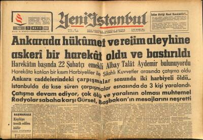Yeni İstanbul Gazetesi 21 Mayıs 1963 - Gordon Cooperın Fezadan Çektiği Resimlerin Mükemmel Olduğu Belirtiliyor GZ93149 - 1