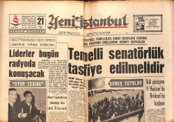 Yeni İstanbul Gazetesi 21 Mayıs 1966 - Ekrem Alican , Sunay İle Mutabıkız Dedi - Liderler Bugün Radyoda Konuşacak GZ158874 - Gökçekoleksiyon