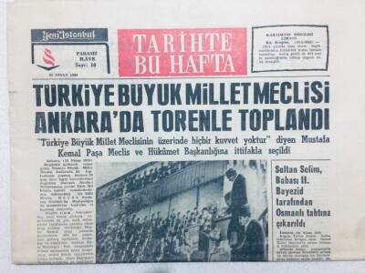 Yeni İstanbul Gazetesi - 21 Nisan 1963 - Tarihte Bu Hafta Eki - TBMM Ankarada Törenle Toplandı GZ46181 - 1