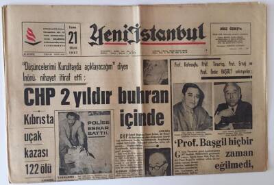 Yeni İstanbul Gazetesi 21 Nisan 1967 - 111 Yaşında Vefat Eden Lokman Hekim Defnedildi GZ11797 - 1