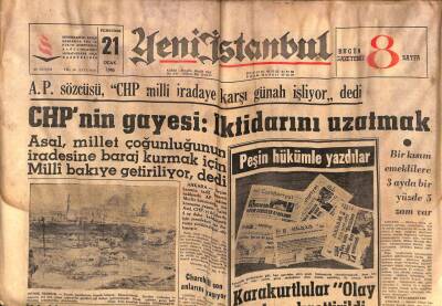 Yeni İstanbul Gazetesi 21 Ocak 1965 -4 Yassıada Hükümlüsü Affedildi GZ57050 - 1