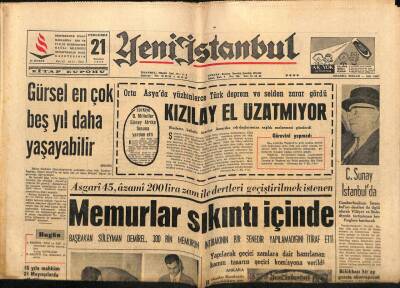 Yeni İstanbul Gazetesi 21 Temmuz 1966 - Feyzioğlunun Tahriki İle Mecliste Kavga Çıktı GZ93226 - 1