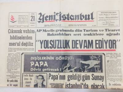 Yeni İstanbul Gazetesi 21 Temmuz 1967 - Yolsuzluk Devam Ediyor GZ53255 - 1