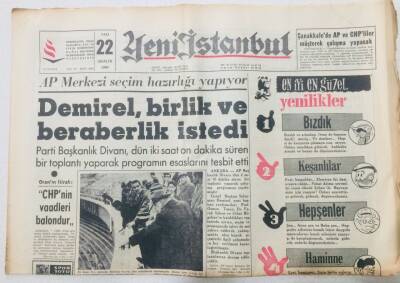 Yeni İstanbul Gazetesi 22 Aralık 1964 - Süleyman Demirel Beraberlik İstedi GZ53158 - 1