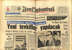 Yeni İstanbul Gazetesi 22 Ekim 1966 - Demirel Hükümetinin Son Kararları - Fatma Girik Mahkum Oldu GZ151175 - 1