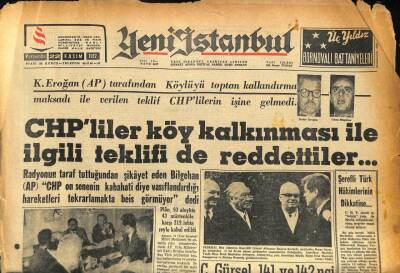 Yeni İstanbul Gazetesi 22 Kasım 1962 - M.Güven , Gökhan Evliyaoğluna Çattı GZ86357 - 1