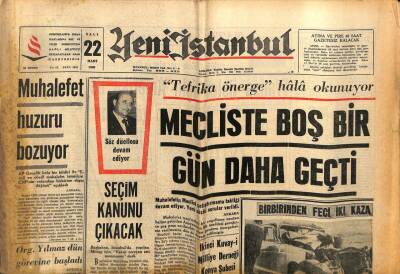 Yeni İstanbul Gazetesi 22 Mart 1966 - TRTden 5 Kişi İfade Verdi GZ76762 - 1