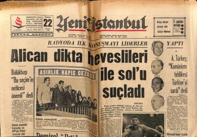Yeni İstanbul Gazetesi 22 Mayıs 1966 - Muhammed Ali İngiliz Rakibini Yendi GZ57141 - 1
